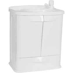 GABINETE COM LAVATORIO 45X32X58CM BRANCO - DEPOSITO CENTRAL 