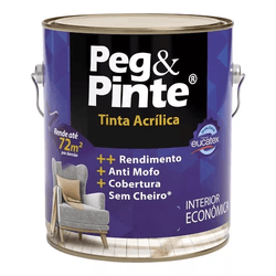 LATEX PEG & PINTE 3,600 EUCATEX (CONFIRA AS CORES) - DEPOSITO CENTRAL 