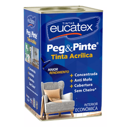 LATEX PEG & PINTE 18 LITROS EUCATEX (CONFIRA AS CO... - DEPOSITO CENTRAL 