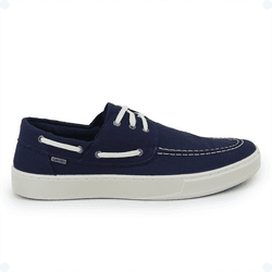 Dockside Casual Masculino Lona Azul - KRN SHOES | Calçados Casuais