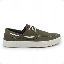 Dockside Casual Masculino Lona Verde Musgo - KRN SHOES | Calçados Casuais
