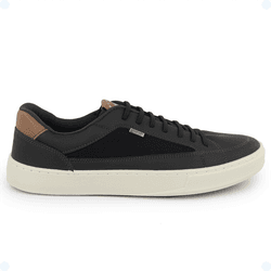 Sapatênis Masculino Sintético Preto - KRN SHOES | Calçados Casuais