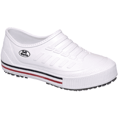 Sapatênis de Segurança Unissex Soft Works Branco Listrado - KRN SHOES | Calçados Casuais