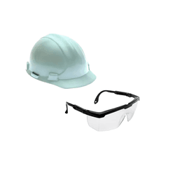 Kit Capacete de Segurança Ultra Master M1 Branco +... - Dpro Distribuidor