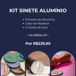 Kit Sinete Alumínio Completo e 2 Caixas de Cera - ... - DIBRONZE