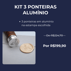 Kit 3 Ponteiras de Aluminio - KIT-PONT-ALU - DIBRONZE