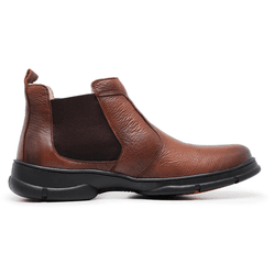 Bota Botina Coturno Chelsea Masculino Ortopédico de Conforto Anatômico Linha Medica Pinhao - Diconfort Calçados | Calçados confortáveis e anatômicos