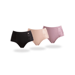 COMBO TRIO DE CALCINHAS CULOTE CONTROL ZERO BARRIG... - Dilady Lingerie
