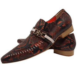 Sapato Masculino Italiano em Couro Social Executiv... - Di Paolo Sapatos Masculinos