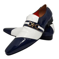 Sapato Masculino Italiano em Couro Social Executiv... - Di Paolo Sapatos Masculinos