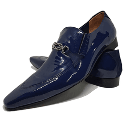 Sapato Masculino Italiano em Couro Social Executiv... - Di Paolo Sapatos Masculinos
