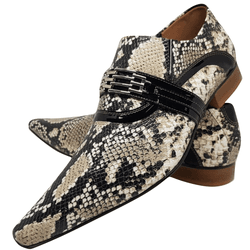 Sapato Masculino Italiano em Couro Social Executiv... - Di Paolo Sapatos Masculinos