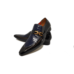 Sapato Masculino Italiano em Couro Social Executiv... - Di Paolo Sapatos Masculinos