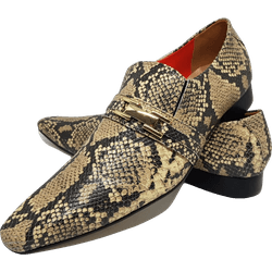 Sapato Masculino Italiano em Couro Social Executiv... - Di Paolo Sapatos Masculinos