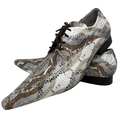Sapato Masculino Italiano Em Couro Social Executiv... - Di Paolo Sapatos Masculinos