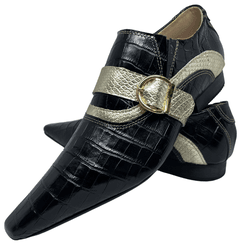 Sapato Masculino Italiano em Couro Social Executiv... - Di Paolo Sapatos Masculinos
