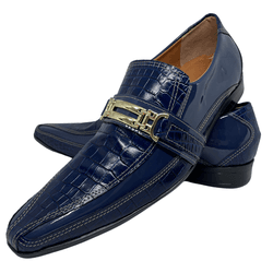 Sapato Masculino Italiano em Couro Social Executiv... - Di Paolo Sapatos Masculinos