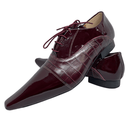 Sapato Masculino Italiano em Couro Social Executiv... - Di Paolo Sapatos Masculinos