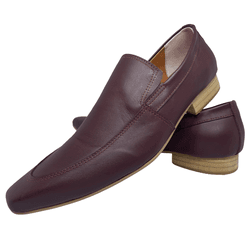Sapato Masculino Italiano em Couro Social Executiv... - Di Paolo Sapatos Masculinos