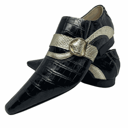 Sapato Masculino Italiano Em Couro Social Executiv... - Di Paolo Sapatos Masculinos