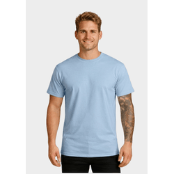 Camiseta Algodão Lisa - Azul Claro - CAMISETA-AZUL... - Distribuidor de Camisetas