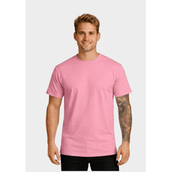 Camiseta Algodão Lisa - Rosa - CAMISA-ROSA - Distribuidor de Camisetas