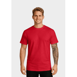 Camiseta Algodão Lisa - Vermelho - CAMISA-VERMELHO - Distribuidor de Camisetas