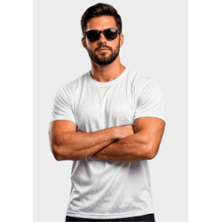 Camiseta Dry-Fit Masculino - Branco - DRYFIT-BRANC - Distribuidor de Camisetas