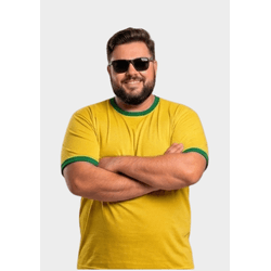 Camiseta Dry-Fit Plus Size - Amarelo/Verde - DRYFI... - Distribuidor de Camisetas