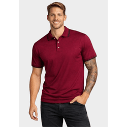 Camiseta Polo Masculina - Bordo/Preto - POLO-BORDO... - Distribuidor de Camisetas