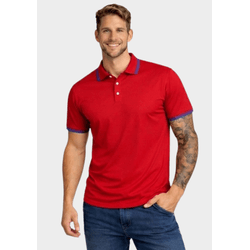 Camiseta Polo Masculina - Vermelho Azul - POLO-VER... - Distribuidor de Camisetas