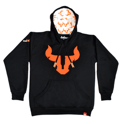 MOLETOM INFANTIL D'JANGUS PRETO BOI LARANJA NEON - DJANGUS WEST