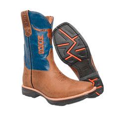BOTA MASC MDRS CRAZY HORSE TABACO/AZUL - DJANGUS WEST