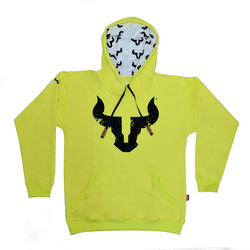 MOLETOM D'JANGUS AMARELO NEON BOI PRETO - DJANGUS WEST