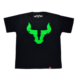 CAMISETA D'JANGUS BASE PRETA BOI VERDE NEON - DJANGUS WEST