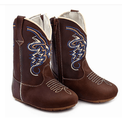 BOTA BEBE TEXANA BULL HEAD AZUL - DJANGUS WEST