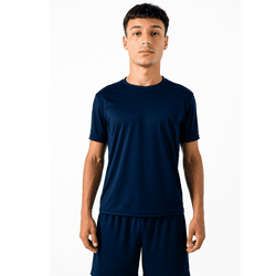 Camiseta Dryfit Básica Lisa Azul - DRY-AZ - DJON