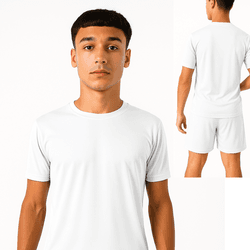 Camiseta Dryfit Básica Lisa Branca - DRY-BCO - DJON