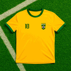 Camiseta Seleção Brasileira Torcedor Nome E Numero... - DJON