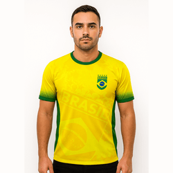 Camiseta Seleção Brasileira SublimadaTorcedor Nome... - DJON