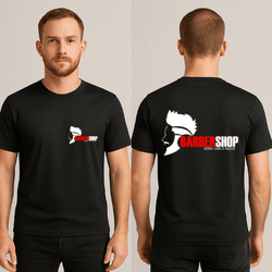 Camiseta Manga Curta de uniforme para BARBER SHOP ... - DJON
