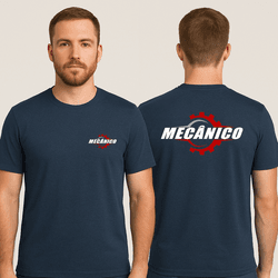Camiseta de uniforme para Mecânico Azul - MECAN-A... - DJON