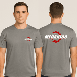 Camiseta de uniforme para Mecânico Cinza - MECAN-C... - DJON