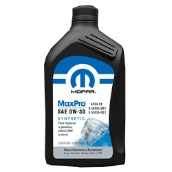 Óleo 0W-30 Mopar Maxpro 100% Sintético API ACEA C2... - DNA DO CARRO®