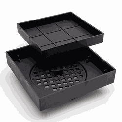 RALO INVISIVEL QUADRADO 11X11 PRETO - ALC-RD100PRE... - Docvi Distribuidora