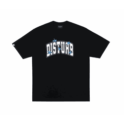 Camiseta Disturb College Black - 5075 - DREAMS SKATESHOP