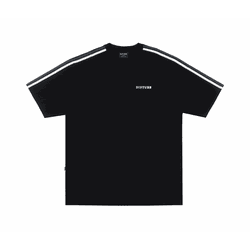 Camiseta Disturb Stripe Logo Black - 5224 - DREAMS SKATESHOP