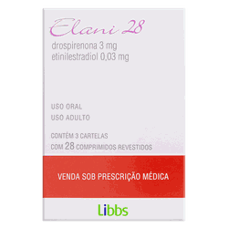 Elani 28 Drospirenona 3mg + Etinilestradiol 0,03mg... - Drogacenter