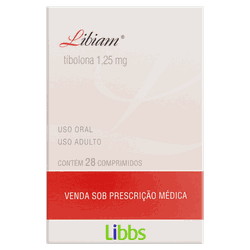 Libiam Tibolona 1,25mg 28 comprimidos - 1378 - Drogacenter