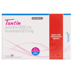 Tantin Gestodeno 0,060mg + Etinilestradiol 0,015mg... - Drogacenter